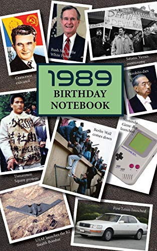1989 Birthday Notebook: a great alternative to a card