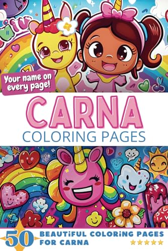 Carna Coloring Pages: Wow-Effect! Your name on every page - Carna coloring book - 6x9" - 50x Carna coloring page - Fantastic Gift Carna Coloring Pages: Wow-Effect! Your name on every page - Carna coloring book - 6x9" - 50x Carna coloring page - Fantastic Gift von Independently published