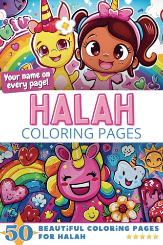 Halah Coloring Pages: Wow-Effect! Your name on every page - Halah coloring book - 6x9" - 50x Halah coloring page - Fantastic Gift Halah Coloring Pages: Wow-Effect! Your name on every page - Halah coloring book - 6x9" - 50x Halah coloring page - Fantastic Gift von Independently published