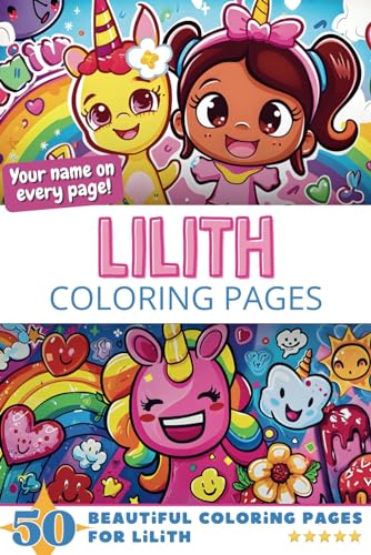 Lilith Coloring Pages: Wow-Effect! Your name on every page - Lilith coloring book - 6x9" - 50x Lilith coloring page - Fantastic Gift Lilith Coloring Pages: Wow-Effect! Your name on every page - Lilith coloring book - 6x9" - 50x Lilith coloring page - Fantastic Gift
