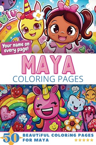 Maya Coloring Pages: Wow-Effect! Your name on every page - Maya coloring book - 6x9" - 50x Maya coloring page - Fantastic Gift Maya Coloring Pages: Wow-Effect! Your name on every page - Maya coloring book - 6x9" - 50x Maya coloring page - Fantastic Gift von Independently published