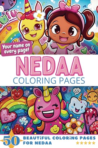 Nedaa Coloring Pages: Wow-Effect! Your name on every page - Nedaa coloring book - 6x9" - 50x Nedaa coloring page - Fantastic Gift Nedaa Coloring Pages: Wow-Effect! Your name on every page - Nedaa coloring book - 6x9" - 50x Nedaa coloring page - Fantastic Gift von Independently published