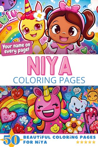 Niya Coloring Pages: Wow-Effect! Your name on every page - Niya coloring book - 6x9" - 50x Niya coloring page - Fantastic Gift Niya Coloring Pages: Wow-Effect! Your name on every page - Niya coloring book - 6x9" - 50x Niya coloring page - Fantastic Gift von Independently published