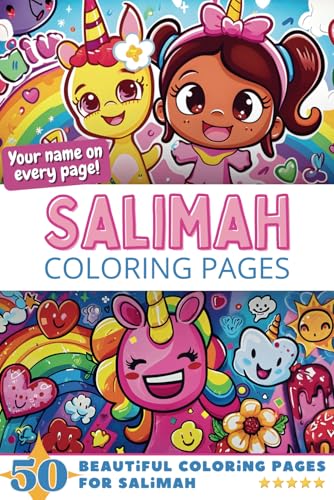 Salimah Coloring Pages: Wow-Effect! Your name on every page - Salimah coloring book - 6x9" - 50x Salimah coloring page - Fantastic Gift Salimah Coloring Pages: Wow-Effect! Your name on every page - Salimah coloring book - 6x9" - 50x Salimah coloring page - Fantastic Gift von Independently published