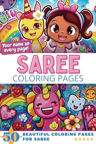 Saree Coloring Pages: Wow-Effect! Your name on every page - Saree coloring book - 6x9" - 50x Saree coloring page - Fantastic Gift Saree Coloring Pages: Wow-Effect! Your name on every page - Saree coloring book - 6x9" - 50x Saree coloring page - Fantastic Gift von Independently published