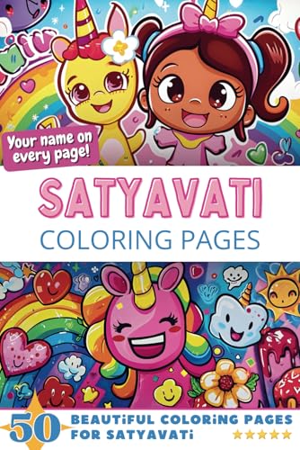 Satyavati Coloring Pages: Wow-Effect! Your name on every page - Satyavati coloring book - 6x9" - 50x Satyavati coloring page - Fantastic Gift Satyavati Coloring Pages: Wow-Effect! Your name on every page - Satyavati coloring book - 6x9" - 50x Satyavati coloring page - Fantastic Gift von Independently published