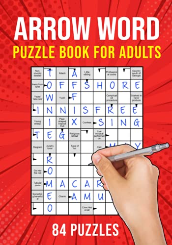Arrow Words Puzzle Book for Adults: Arrowwords Crossword Activity Book | 84 Puzzles UK