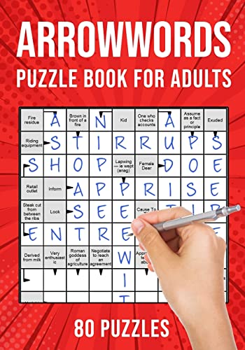 Arrowwords Puzzle Books for Adults: Arrow Words Crossword Activity Book | 80 Puzzles (UK Version) von Independently Published
