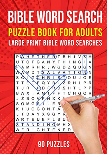 Bible Word Search Puzzle Book for Adults: 90 Large Print Christian Word Find Puzzles von Independently published