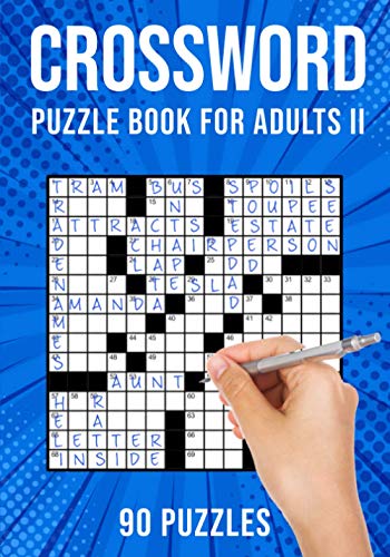 Crossword Puzzle Book for Adults II: Cross Word Activity Puzzlebook | 90 Puzzles (US Version)