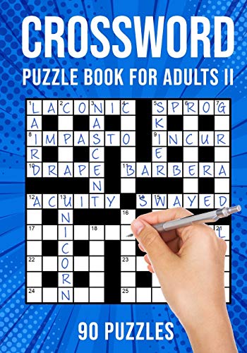 Crossword Puzzle Book for Adults II: Quick Daily Cross Word Activity Books | 90 Puzzles (UK Version)