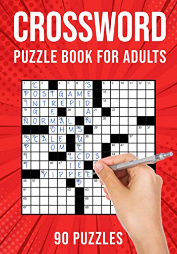 Crossword Puzzle Books for Adults: Cross Words Activity Puzzlebook | 90 Puzzles (US Version)