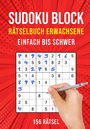 Sudoku Block Rätselbuch Erwachsene: 156 Rätsel | Einfach Bis Schwer