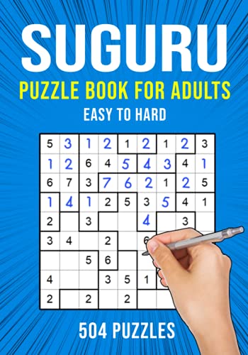 Suguru Puzzle Book for Adults: Tectonics | 504 Easy to Hard Puzzles