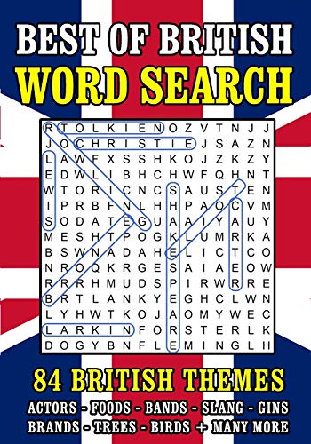 Word Search Puzzle Books for Adults: British Themed Wordsearch Activity Book | 84 Large Print Puzzles (UK Spelling) von Independently Published
