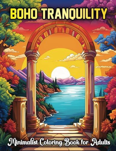 BOHO Tranquility: Minimalist Coloring Book For Adults von Independently published