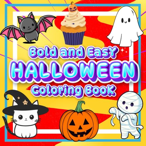 Bold and Easy Halloween Coloring Book: Featuring Happy Spooky Characters, Thick Lines, Cute Designs. Fun and Simple Coloring for Adults and Kids! ... or Treat Bags, Halloween Party Favors, Gifts. Bold and Easy Halloween Coloring Book: Featuring Happy Spooky Characters, Thick Lines, Cute Designs. Fun and Simple Coloring for Adults and Kids! ... or Treat Bags, Halloween Party Favors, Gifts. von Independently published