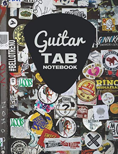 Guitar Tab Notebook: for 6 string guitar 120 pages 8.5x11 blank guitar tab paper for guitarists, teachers, students and punk rock fans von Independently published