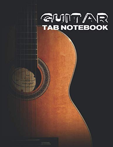 Guitar Tab Notebook: music paper sheets 8.5x11 inches 120 pages of blank guitar tablature lines and chord diagram boxes von Independently published