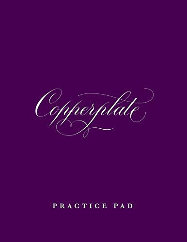 Copperplate Practice Pad: Calligraphy Writing Paper - Slant Angle Lined Guide Practice Sheets