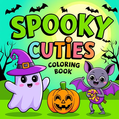 Spooky Cuties Coloring Book: Cozy, Easy Designs for Teens and Adults Featuring Creepy Cuties for Relaxation and Stress Relief von Independently published