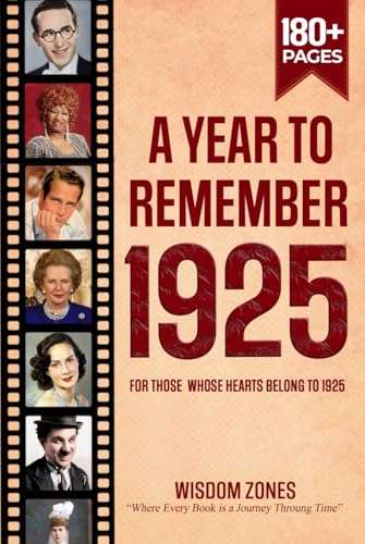 A Year To Remember 1925 Book: The Year You Were Born or Married in 1925, Time Traveling to 1925, Explore Historical Events Through Nostalgic Photographs, Relaxing Activities A Year To Remember 1925 Book: The Year You Were Born or Married in 1925, Time Traveling to 1925, Explore Historical Events Through Nostalgic Photographs, Relaxing Activities von Independently published