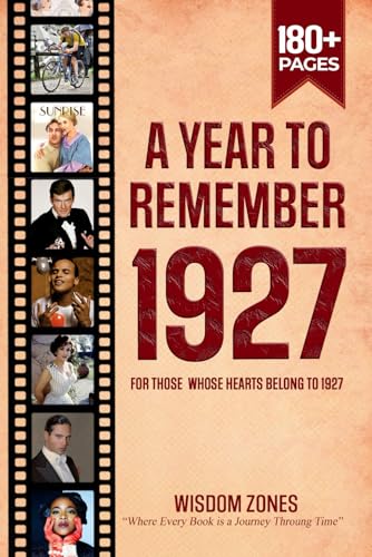 A Year To Remember 1927 Book: The Year You Were Born or Married in 1927, Time Traveling to 1927, Explore Historical Events Through Nostalgic Photographs, Relaxing Activities A Year To Remember 1927 Book: The Year You Were Born or Married in 1927, Time Traveling to 1927, Explore Historical Events Through Nostalgic Photographs, Relaxing Activities von Independently published