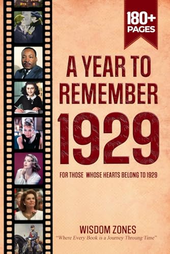 A Year To Remember 1929 Book: The Year You Were Born or Married in 1929, Time Traveling to 1929, Explore Historical Events Through Nostalgic Photographs, Relaxing Activities A Year To Remember 1929 Book: The Year You Were Born or Married in 1929, Time Traveling to 1929, Explore Historical Events Through Nostalgic Photographs, Relaxing Activities von Independently published