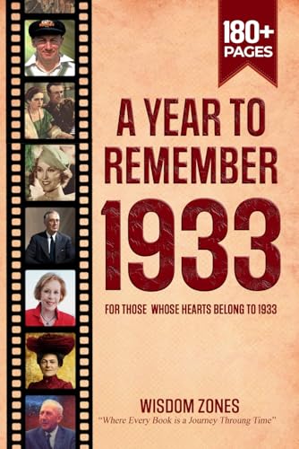 A Year To Remember 1933 Book: The Year You Were Born or Married, Time Traveling to 1933, Explore Historical Events Through Nostalgic Photographs, Relaxing Activities A Year To Remember 1933 Book: The Year You Were Born or Married, Time Traveling to 1933, Explore Historical Events Through Nostalgic Photographs, Relaxing Activities von Independently published
