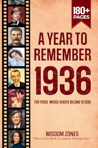 A Year To Remember 1936 Book: The Year You Were Born or Married, Time Traveling to 1936, Explore Historical Events Through Nostalgic Photographs, Relaxing Activities A Year To Remember 1936 Book: The Year You Were Born or Married, Time Traveling to 1936, Explore Historical Events Through Nostalgic Photographs, Relaxing Activities von Independently published
