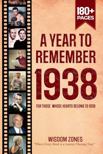 A Year To Remember 1938 Book: The Year You Were Born or Married, Time Traveling to 1938, Explore Historical Events Through Nostalgic Photographs, Relaxing Activities A Year To Remember 1938 Book: The Year You Were Born or Married, Time Traveling to 1938, Explore Historical Events Through Nostalgic Photographs, Relaxing Activities von Independently published