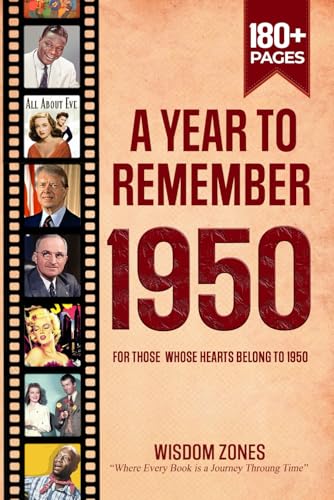 A Year To Remember 1950 Book: The Year You Were Born or Married in 1950, Time Traveling to 1950, Explore Historical Events Through Nostalgic Photographs, Relaxing Activities A Year To Remember 1950 Book: The Year You Were Born or Married in 1950, Time Traveling to 1950, Explore Historical Events Through Nostalgic Photographs, Relaxing Activities von Independently published