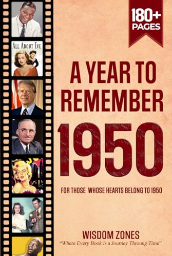 A Year To Remember 1950 Book: The Year You Were Born or Married in 1950, Time Traveling to 1950, Explore Historical Events Through Nostalgic Photographs, Relaxing Activities A Year To Remember 1950 Book: The Year You Were Born or Married in 1950, Time Traveling to 1950, Explore Historical Events Through Nostalgic Photographs, Relaxing Activities von Independently published