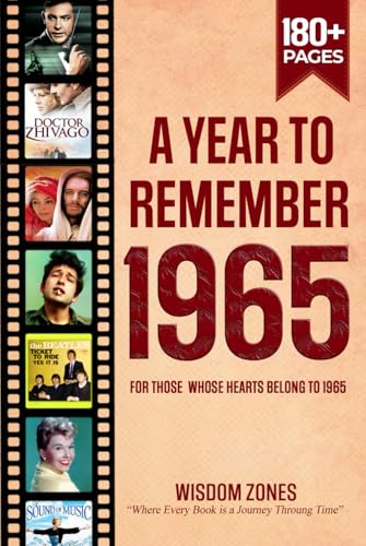 A Year To Remember 1965 Book: The Year You Were Born or Married in 1965, Time Traveling to 1965, Explore Historical Events Through Nostalgic Photographs, Relaxing Activities A Year To Remember 1965 Book: The Year You Were Born or Married in 1965, Time Traveling to 1965, Explore Historical Events Through Nostalgic Photographs, Relaxing Activities von Independently published