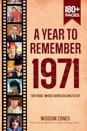 A Year To Remember 1971 Book: The Year You Were Born or Married in 1971, Time Traveling to 1971, Explore Historical Events Through Nostalgic Photographs, Relaxing Activities A Year To Remember 1971 Book: The Year You Were Born or Married in 1971, Time Traveling to 1971, Explore Historical Events Through Nostalgic Photographs, Relaxing Activities von Independently published