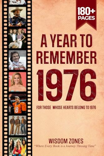 A Year To Remember 1976 Book: The Year You Were Born or Married, Time Traveling to 1976, Explore Historical Events Through Nostalgic Photographs, Relaxing Activities A Year To Remember 1976 Book: The Year You Were Born or Married, Time Traveling to 1976, Explore Historical Events Through Nostalgic Photographs, Relaxing Activities von Independently published
