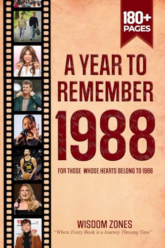 A Year To Remember 1988 Book: The Year You Were Born or Married, Time Traveling to 1988, Explore Historical Events Through Nostalgic Photographs, Relaxing Activities A Year To Remember 1988 Book: The Year You Were Born or Married, Time Traveling to 1988, Explore Historical Events Through Nostalgic Photographs, Relaxing Activities von Independently published