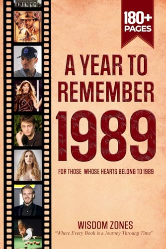 A Year To Remember 1989 Book: The Year You Were Born or Married, Time Traveling to 1989, Explore Historical Events Through Nostalgic Photographs, Relaxing Activities A Year To Remember 1989 Book: The Year You Were Born or Married, Time Traveling to 1989, Explore Historical Events Through Nostalgic Photographs, Relaxing Activities von Independently published