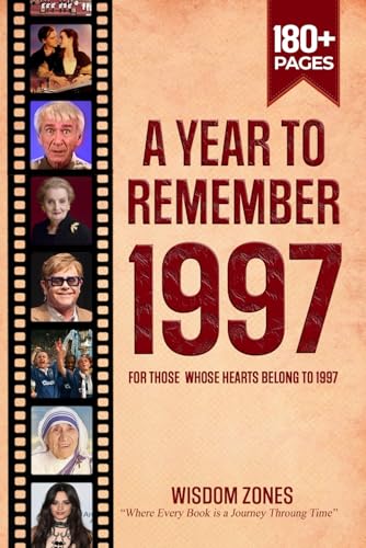 A Year To Remember 1997 Book: The Year You Were Born or Married, Time Traveling to 1997, Explore Historical Events Through Nostalgic Photographs, Relaxing Activities A Year To Remember 1997 Book: The Year You Were Born or Married, Time Traveling to 1997, Explore Historical Events Through Nostalgic Photographs, Relaxing Activities von Independently published
