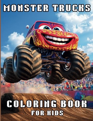 Monster Trucks Coloring Book for Kids Ages 4-8: 50 exciting Pages Filled with Fun and Thrilling Imagination! von Independently published