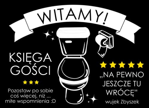 Księga Gości: WC toaletowa księga gości