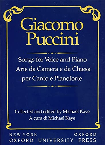 Songs for Voice and Piano: Arie Da Camera E Da Chiesa