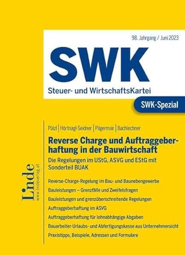 SWK-Spezial Reverse Charge und Auftraggeberhaftung in der Bauwirtschaft von Linde Verlag Ges.m.b.H.