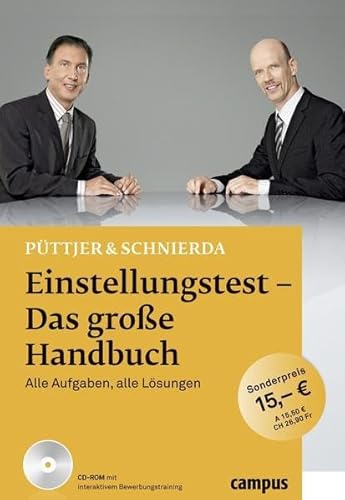 Einstellungstest - Das große Handbuch: Alle Aufgaben, alle Lösungen