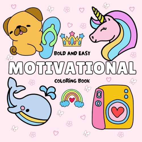 Motivational Coloring Book: Bold and Easy von Independently published