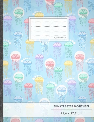 Punktraster Notizbuch • A4-Format, 100+ Seiten, Soft Cover, Register, „Quallen Trend“ • Original #GoodMemos Dot Grid Notebook • Perfekt als Skizzenbuch, Tagebuch, Handlettering Übungsbuch Punktraster Notizbuch • A4-Format, 100+ Seiten, Soft Cover, Register, „Quallen Trend“ • Original #GoodMemos Dot Grid Notebook • Perfekt als Skizzenbuch, Tagebuch, Handlettering Übungsbuch von CREATESPACE