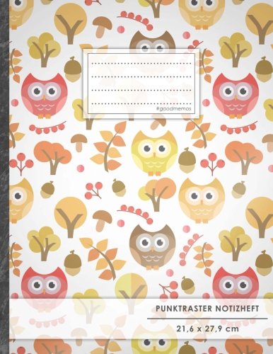 Punktraster Notizbuch • A4-Format, 100+ Seiten, Soft Cover, Register, „Retro Owls“ • Original #GoodMemos Dot Grid Notebook • Perfekt als Skizzenbuch, Tagebuch, Handlettering Übungsbuch Punktraster Notizbuch • A4-Format, 100+ Seiten, Soft Cover, Register, „Retro Owls“ • Original #GoodMemos Dot Grid Notebook • Perfekt als Skizzenbuch, Tagebuch, Handlettering Übungsbuch von CREATESPACE