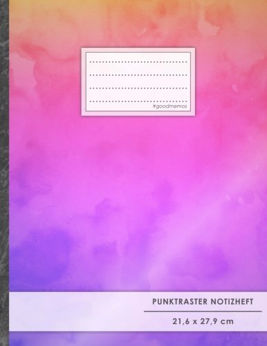 Punktraster Notizbuch • A4-Format, 100+ Seiten, Soft Cover, Register, "Farbverlauf" • Original #GoodMemos Dot Grid Notebook • Perfekt als Bullet Journal, Zeichenbuch, Skizzenbuch, Kalligraphie Buch Punktraster Notizbuch • A4-Format, 100+ Seiten, Soft Cover, Register, "Farbverlauf" • Original #GoodMemos Dot Grid Notebook • Perfekt als Bullet Journal, Zeichenbuch, Skizzenbuch, Kalligraphie Buch