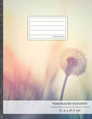 Punktraster Notizbuch • A4-Format, 100+ Seiten, Soft Cover, Register, "Pusteblume" • Original #GoodMemos Dot Grid Notebook • Perfekt als Bullet Journal, Zeichenbuch, Skizzenbuch, Kalligraphie Buch Punktraster Notizbuch • A4-Format, 100+ Seiten, Soft Cover, Register, "Pusteblume" • Original #GoodMemos Dot Grid Notebook • Perfekt als Bullet Journal, Zeichenbuch, Skizzenbuch, Kalligraphie Buch