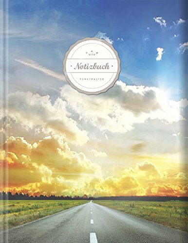 Punktraster Notizbuch (©Star, A4, 156 Seiten, Softcover) || Dickes Notizbuch mit Register + Robuster Einband || Bullet Journal, Handlettering, Skizzenbuch, Zeichenbuch, Dot Grid, „Autobahn“